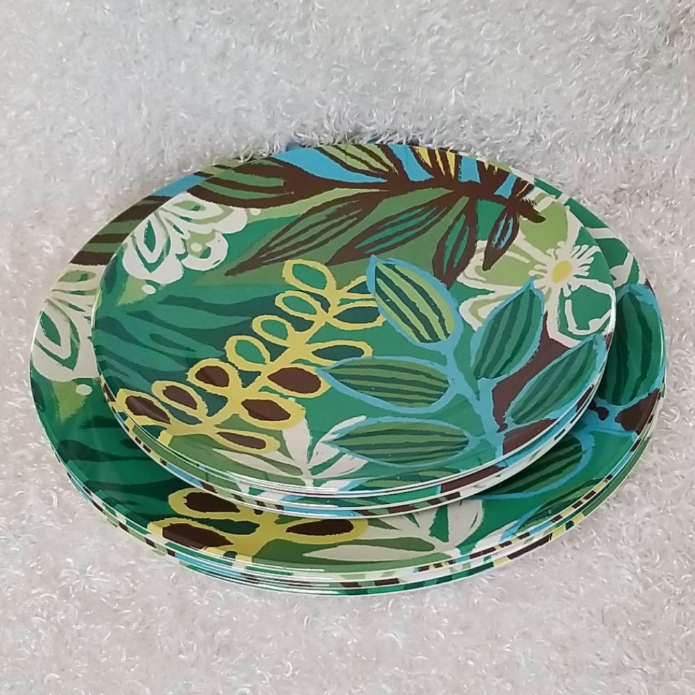 Summer Melamine Dinner/Salad Plates " Key West"